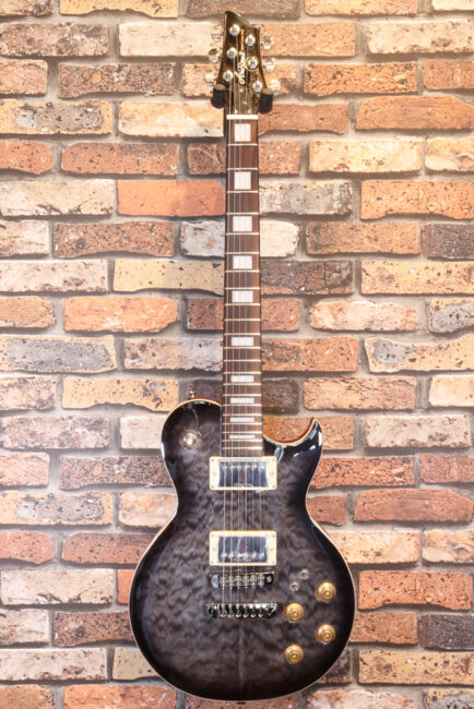 取り回しやすいコンパクトなレスポールシェイプのPE！