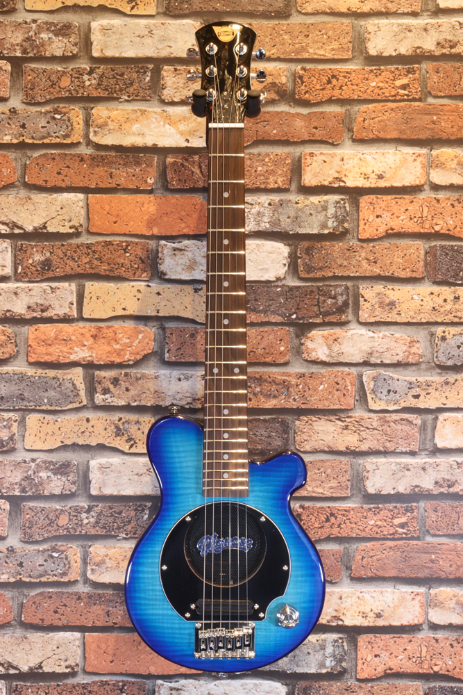 元祖アンプ内蔵ギターはこれ！Pignose Ampもさることながら、このギターも最高です！フレイムメイプル仕様の高級バージョンです。