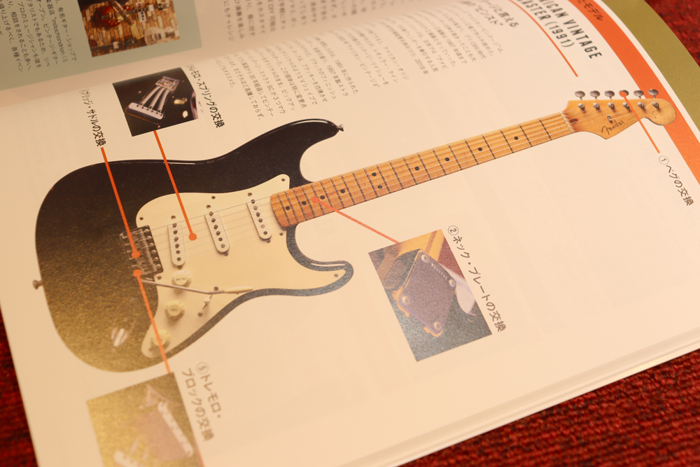 リットーミュージックから発売されました「ミュージシャンズ・ギア・ファイル」で実際に改造を行ったギターです！！