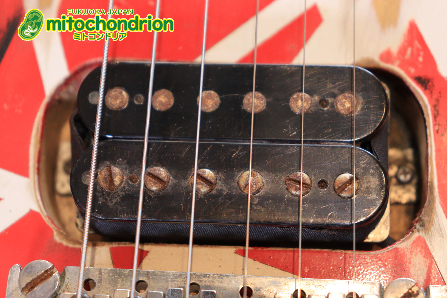 ノーブランドのフランケンです！ダンカンピックアップ&フロイドローズ搭載！