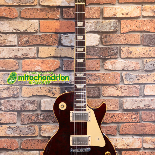 ボディートップがキルトメイプルっぽい木目のレスポールスタンダードです！