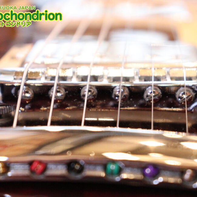 ボディートップがキルトメイプルっぽい木目のレスポールスタンダードです！