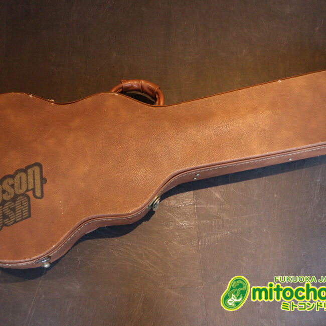 ボディートップがキルトメイプルっぽい木目のレスポールスタンダードです！