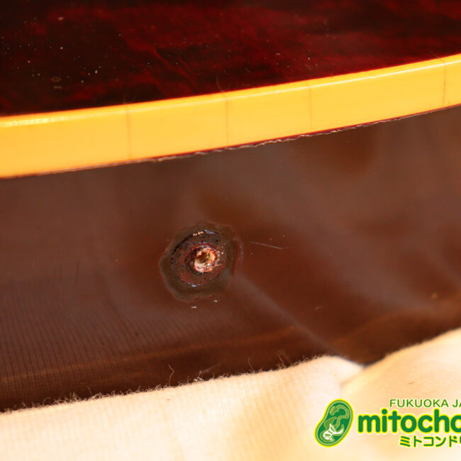 ボディートップがキルトメイプルっぽい木目のレスポールスタンダードです！