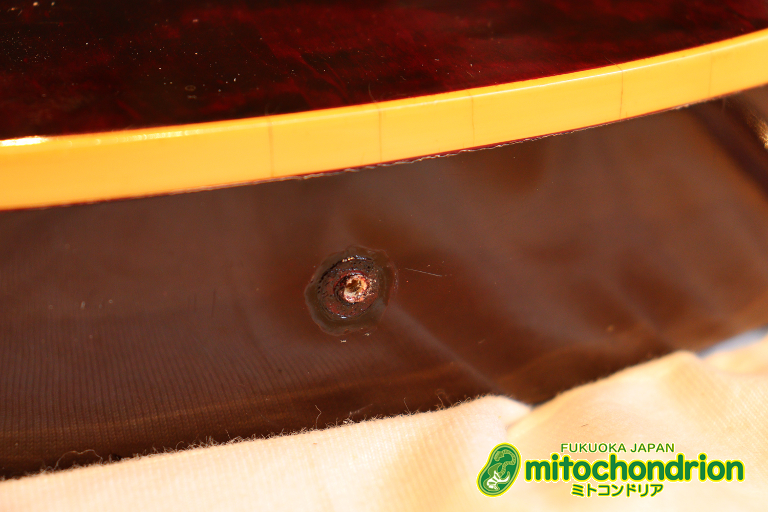 ボディートップがキルトメイプルっぽい木目のレスポールスタンダードです！