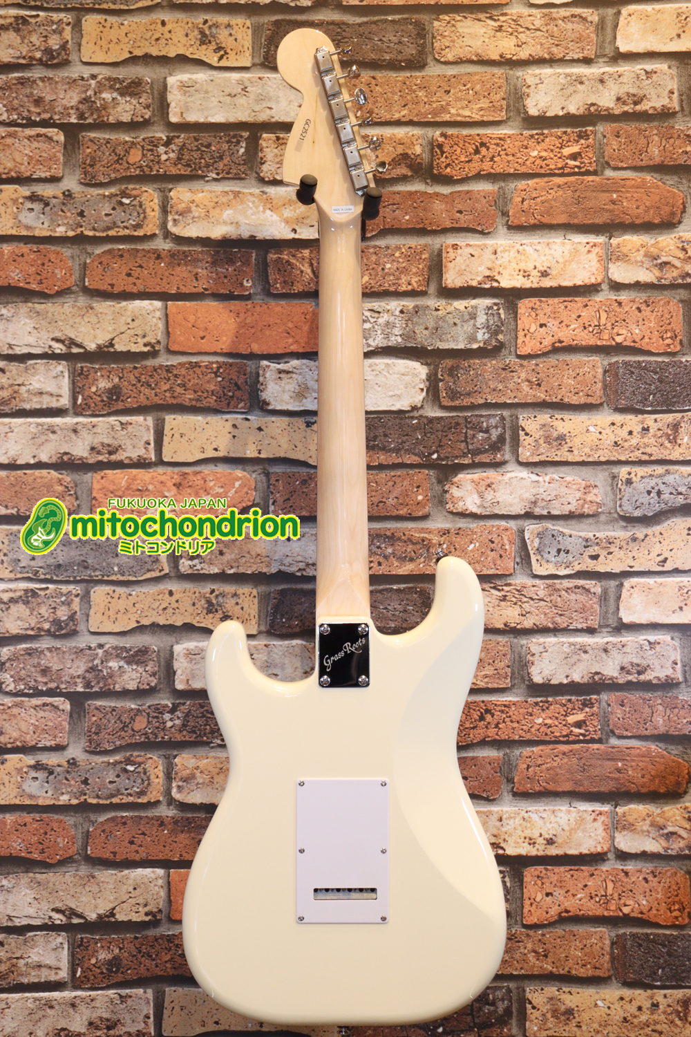 ローズ指板のスキャロップ仕様！ブラックパーツにモディファイ済です。２