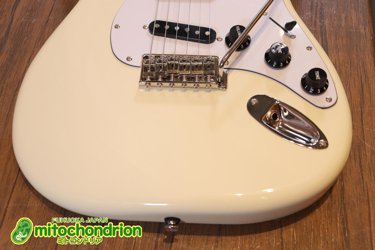 ローズ指板のスキャロップ仕様！ブラックパーツにモディファイ済です。２