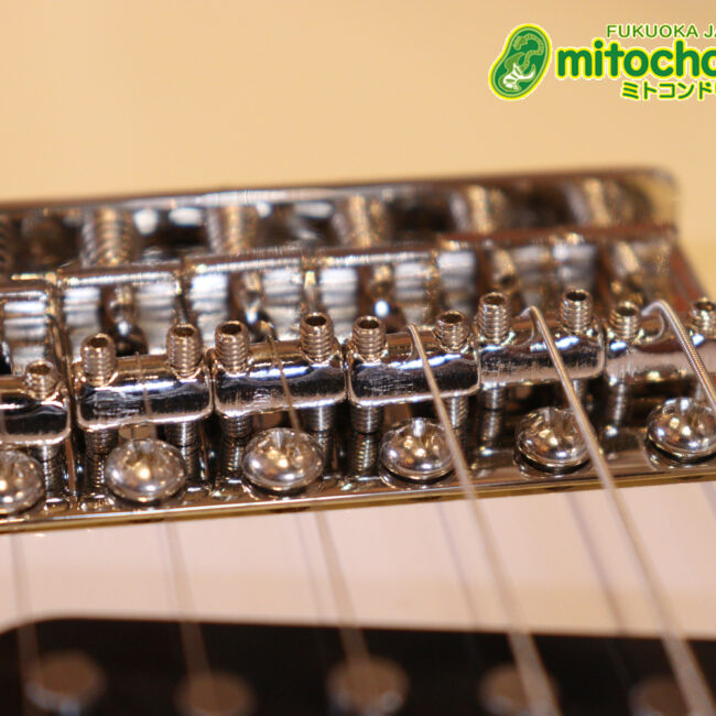 ローズ指板のスキャロップ仕様！ブラックパーツにモディファイ済です。２