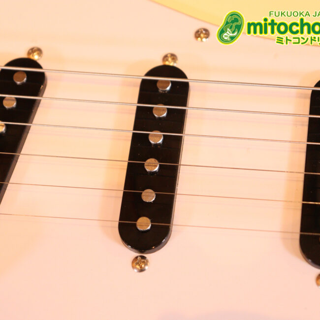 ローズ指板のスキャロップ仕様！ブラックパーツにモディファイ済です。２