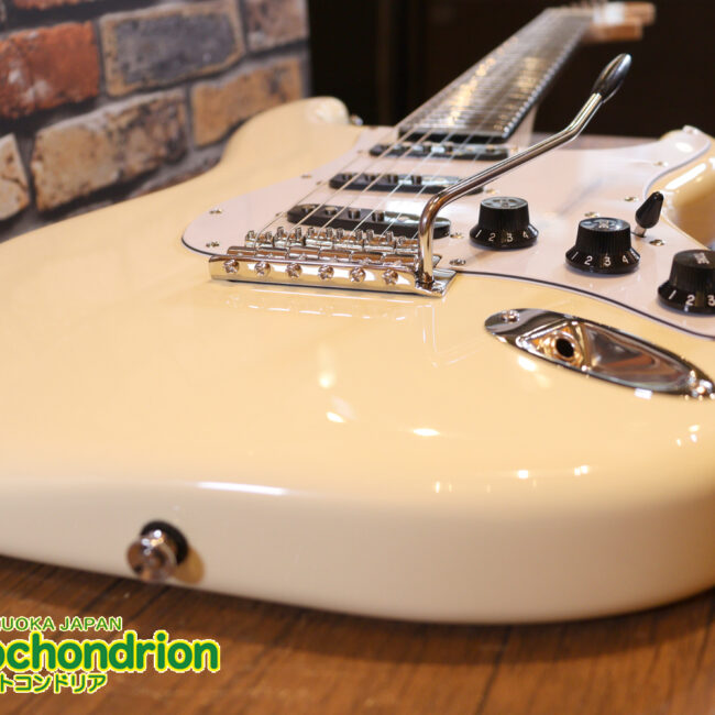 ローズ指板のスキャロップ仕様！ブラックパーツにモディファイ済です。２