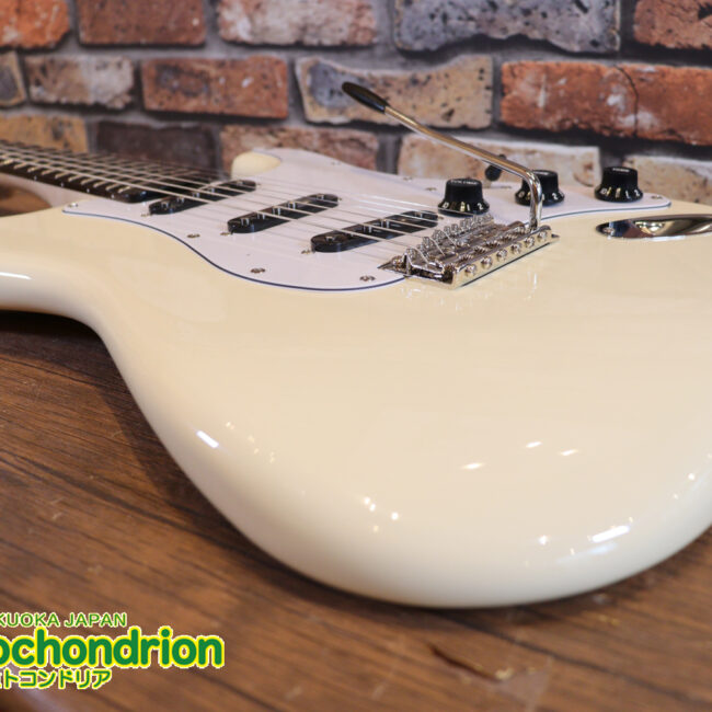 ローズ指板のスキャロップ仕様！ブラックパーツにモディファイ済です。２