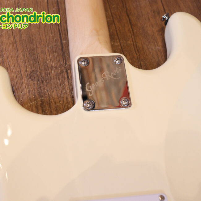 ローズ指板のスキャロップ仕様！ブラックパーツにモディファイ済です。２