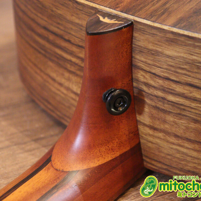 マホガニー・トップ、ウォルナット・サイドバックのエレアコで、チューナーも搭載しています！