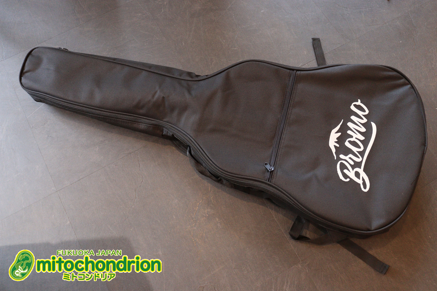 マホガニー・トップ、ウォルナット・サイドバックのエレアコで、チューナーも搭載しています！