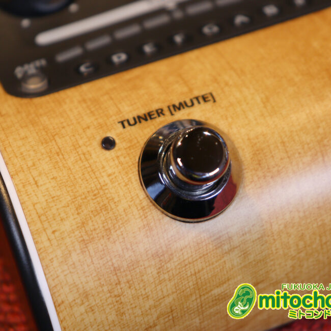 アコースティック用のプリアンプ、エフェクター、アコースティックモデリングを搭載！チューナー付！