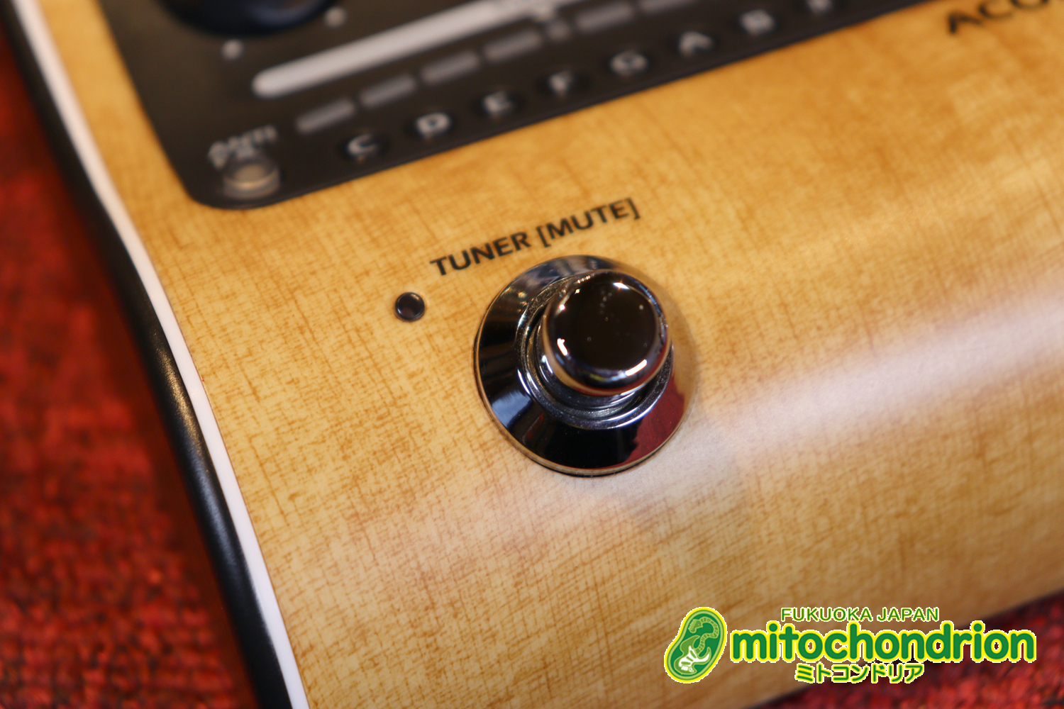 アコースティック用のプリアンプ、エフェクター、アコースティックモデリングを搭載！チューナー付！