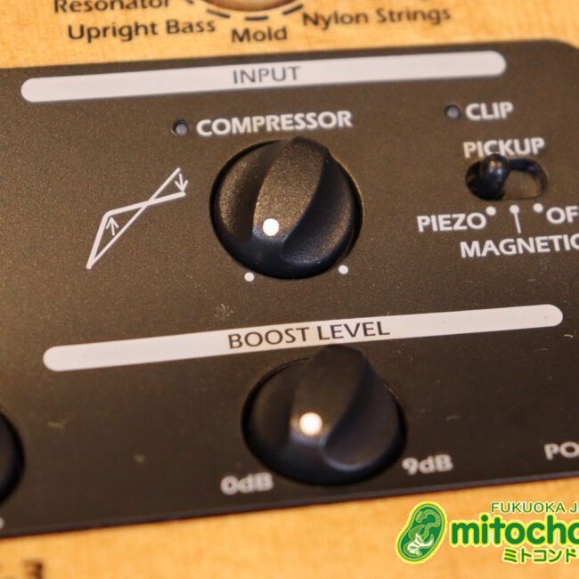 アコースティック用のプリアンプ、エフェクター、アコースティックモデリングを搭載！チューナー付！