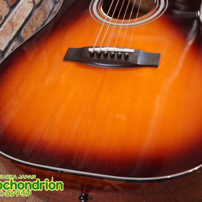 これから始めるプレイヤーにもお勧め！トップ材は単板です。クリップチューナー付き！