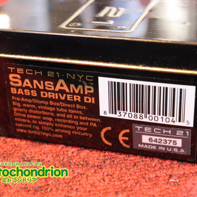 定番のSansAmp BASS DRIVER DI V1！